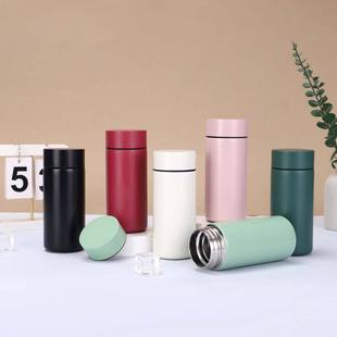 凯丽迷你测温显温口袋杯316不锈钢保温杯水杯高颜值可携式随行杯