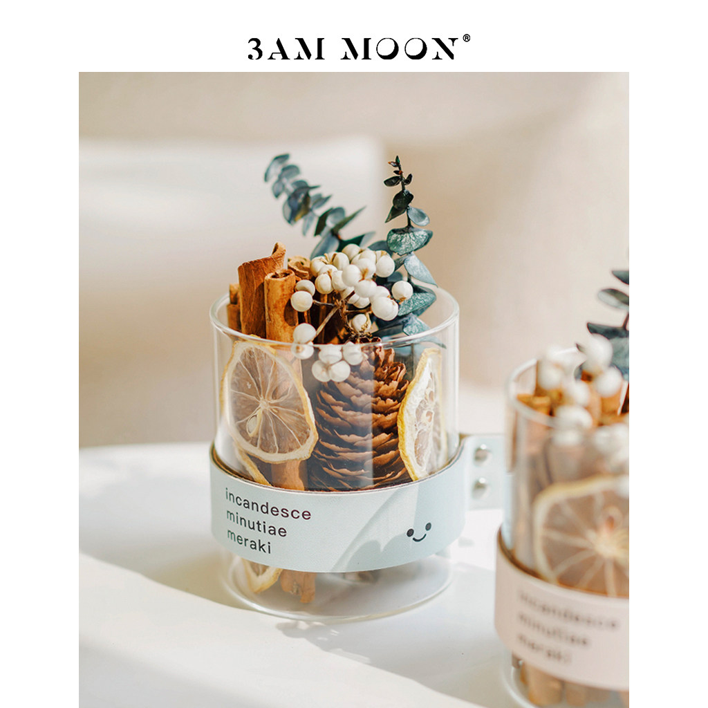 原创无火肉桂香薰北欧ins干花花束摆件客厅生日结婚伴手小众礼物