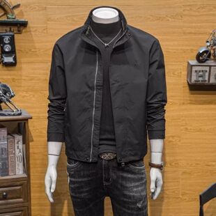 雪溪品质甄选夹克男士潮牌春秋季新款工装外套飞行员男装立领上a2