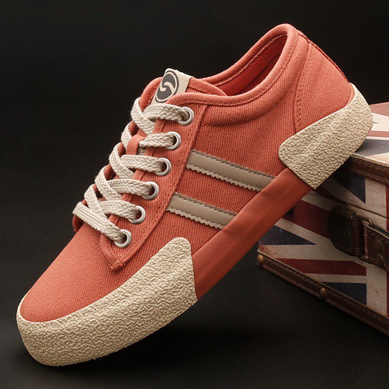 亿恒迪26807男士帆布鞋休闲百搭透气男鞋韩版潮鞋秋季低帮系带a8