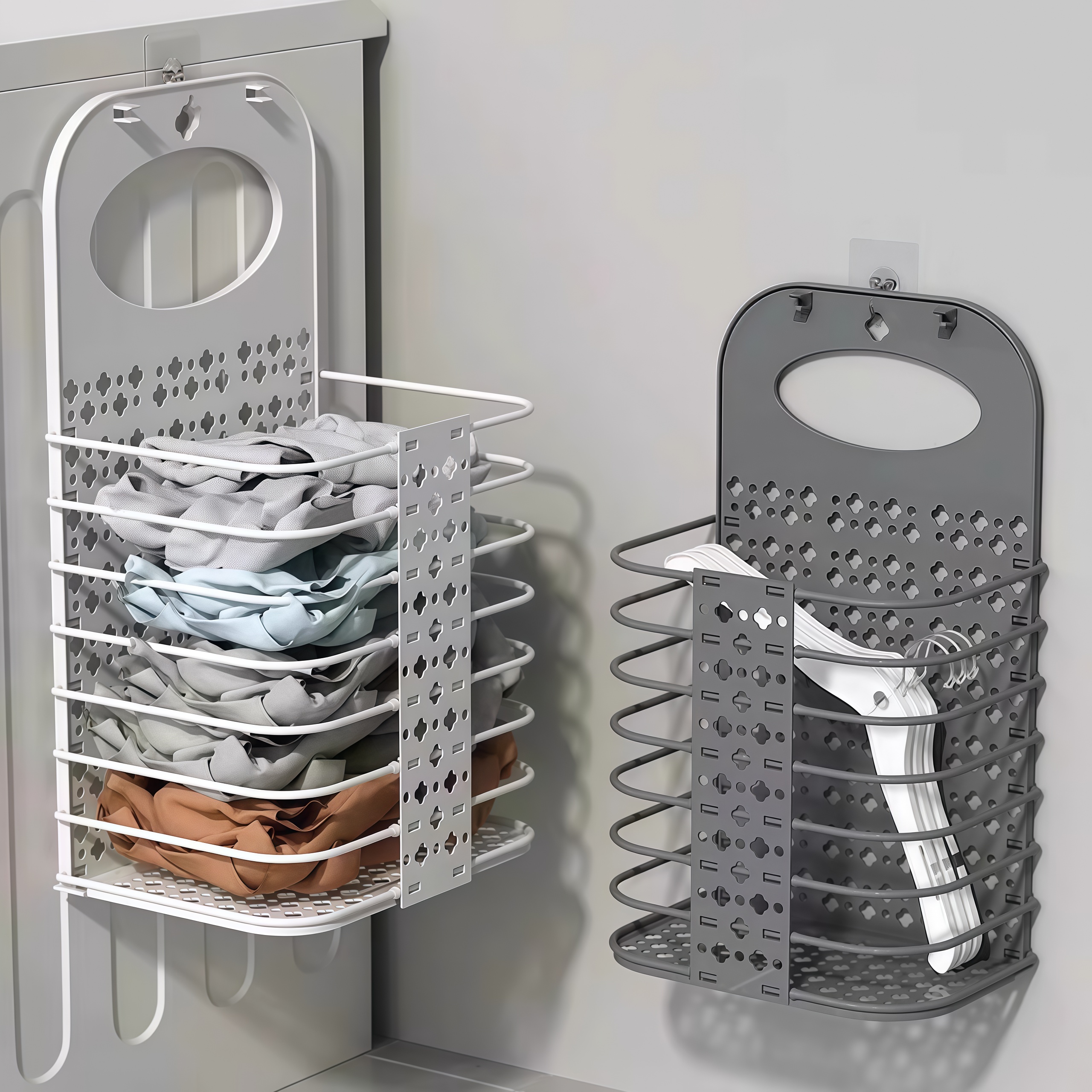 脏衣服收纳筐可折叠大号浴室脏衣篮卫生间放衣服神器家用壁挂衣篓