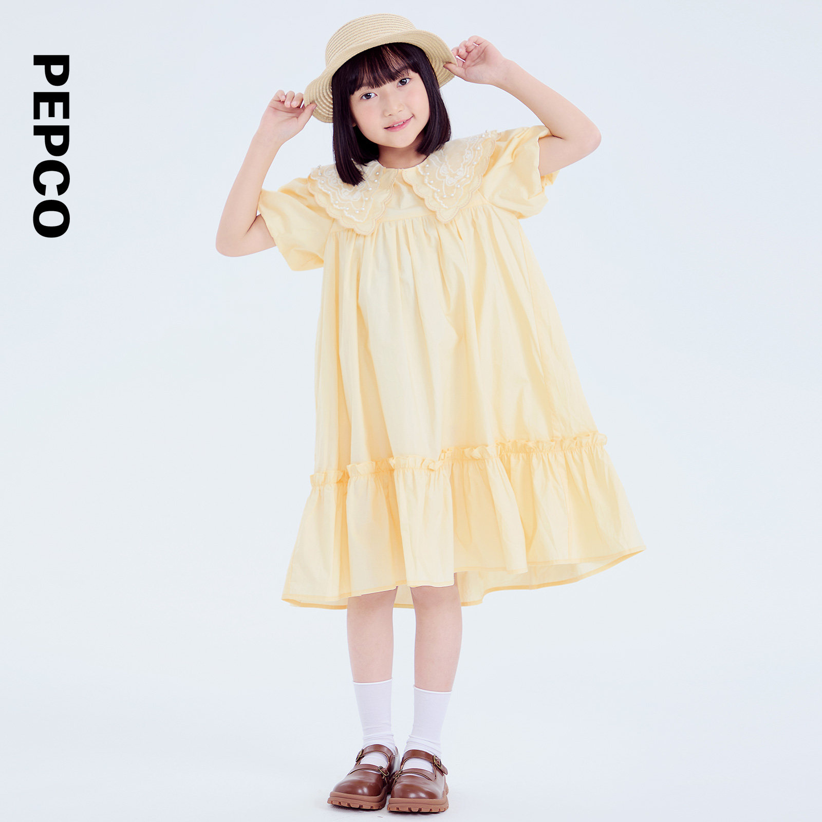 小猪班纳童装2025夏装新款儿童裙子中大童女童连衣裙女孩休闲夏季