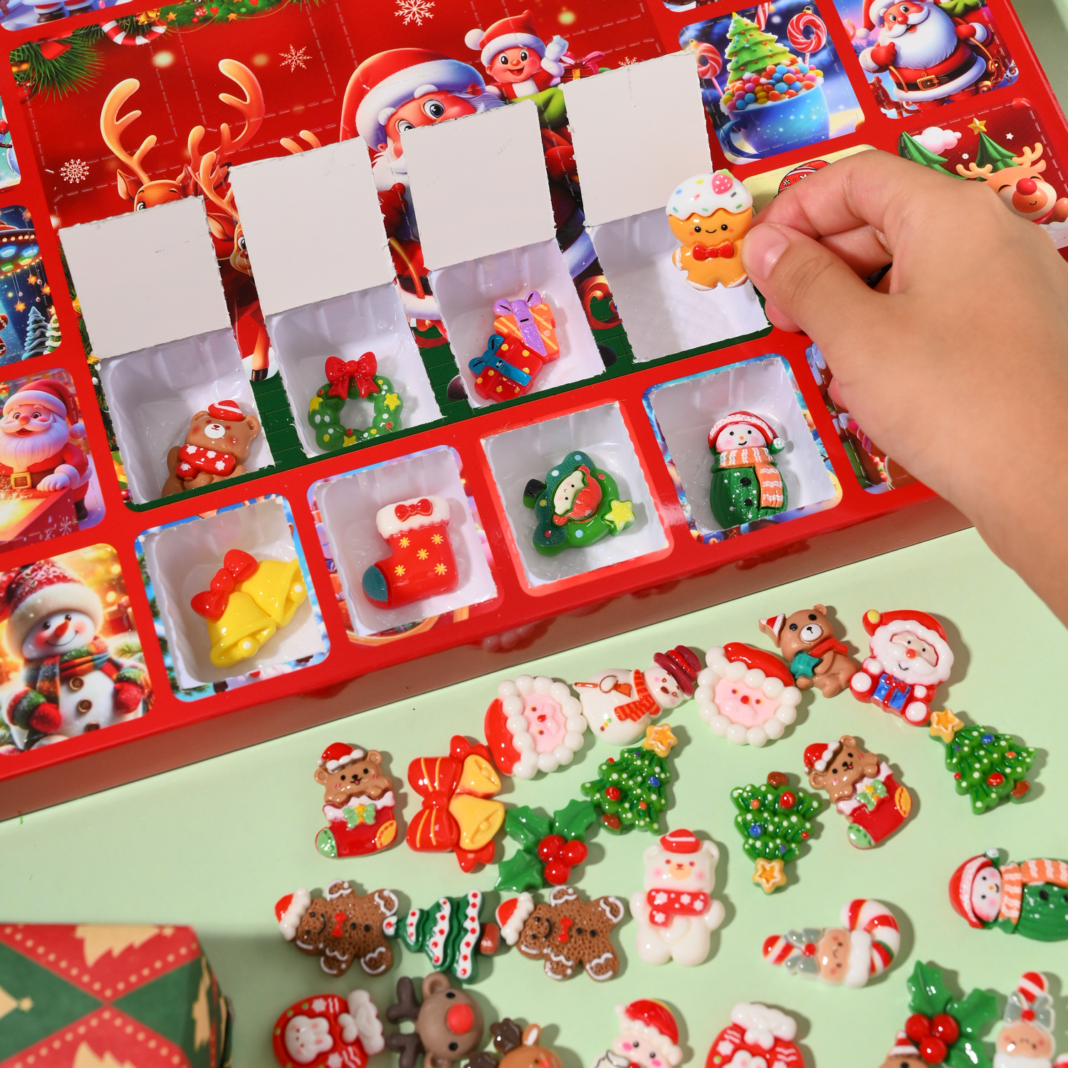 40入圣诞节礼物洞洞乐盲盒女孩礼盒装小学生奖品儿童戳戳乐小礼品