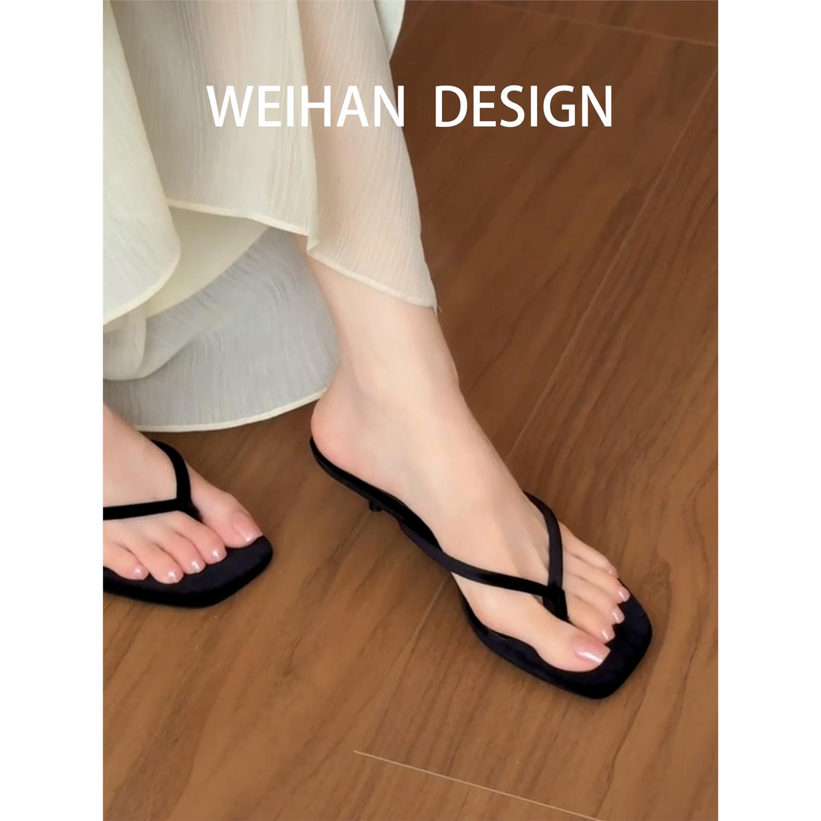 羊皮版!法式复古风夹趾