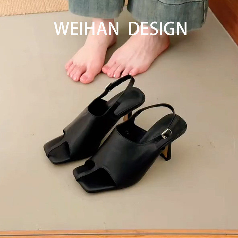 羊皮版！法式气质黑色夹