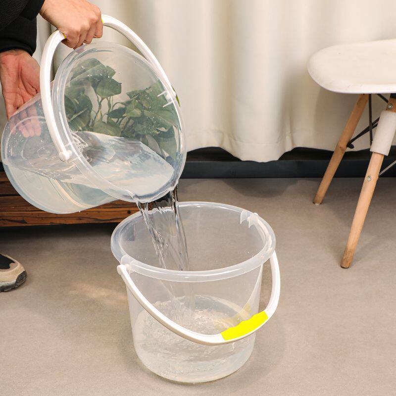 透明塑料手提水桶欧式提水桶学生洗澡洗衣桶拖把桶泡脚水桶