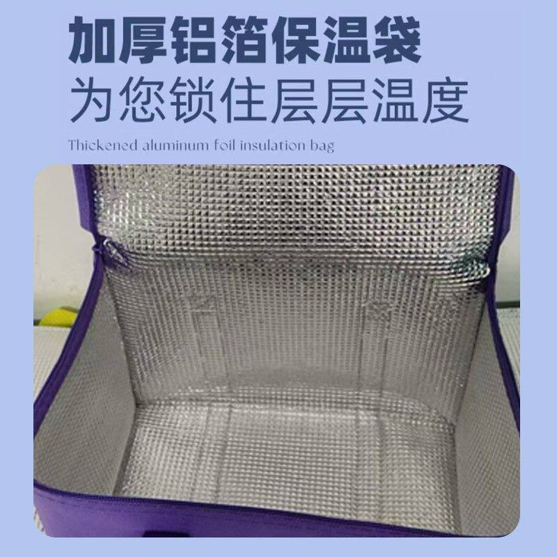 保温袋加厚大号铝箔食品饮料冷饮冷藏袋保鲜户外露营手提式野餐包