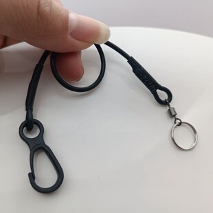 防汗挂绳防暴绳防爆绳裁判哨绳篮球裁判口哨硅胶绳挂绳哨绳