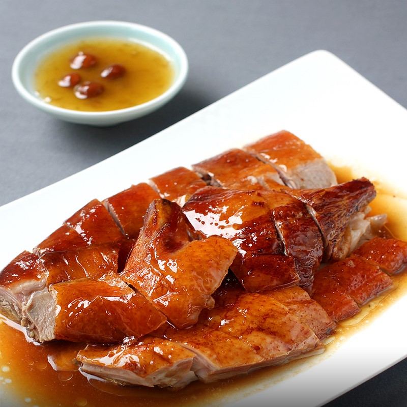 正宗广东烧鸭广式烧鸭脆皮烤鸭整只鸭肉熟食烧腊新鲜真空3.5斤/只