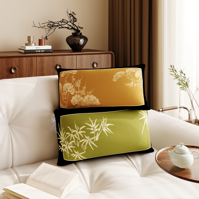 客厅沙发靠枕新中式禅意竹子抱枕