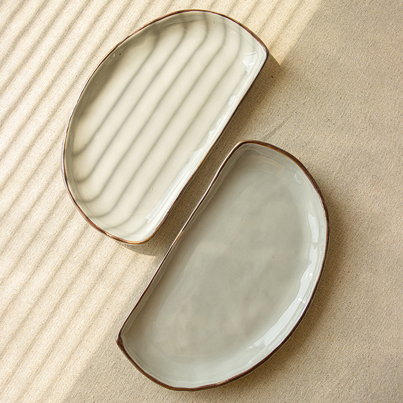 创意轻奢陶瓷点心拼盘菜盘寿司盘