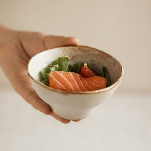 YEHOME日式复古味碟手作粗陶碟