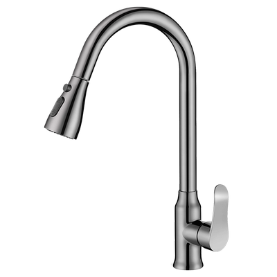 报鹊全铜洗菜盆抽拉水龙头