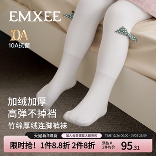 袜 宝宝棉袜不吊裆女童打底裤 嫚熙儿童连裤 袜子加绒加厚秋冬2025款