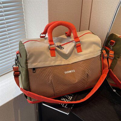 玟若男士新款大容量旅行包干湿分离独立鞋仓手提健身包便携登机a6