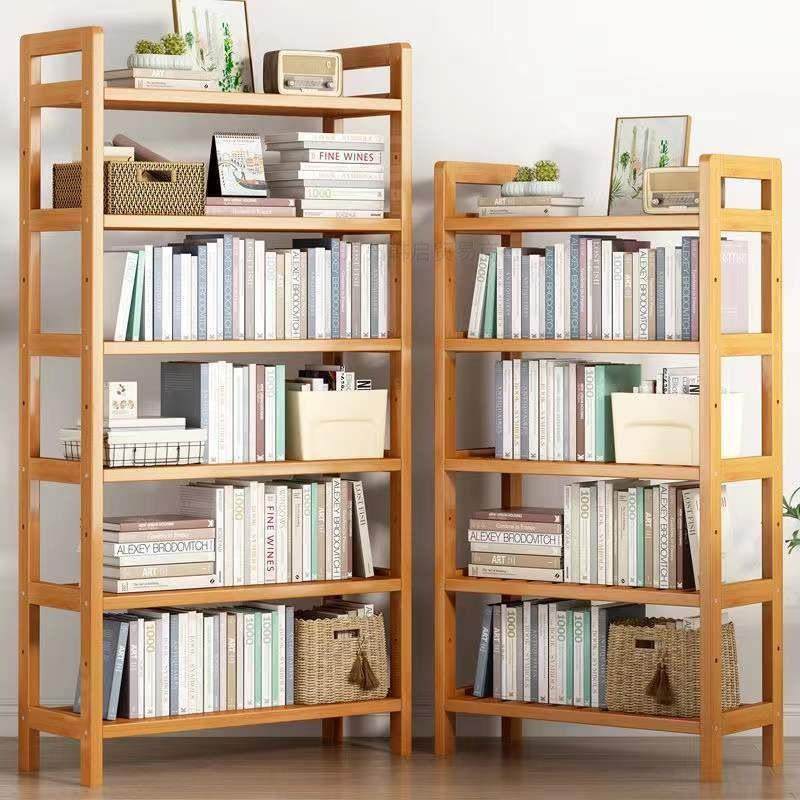 现代简易书架落地儿童客厅多层置物架桌面实木学生收纳储物书柜子,住宅家具,书架,淘宝优惠券,粉丝福利购,淘宝优惠卷