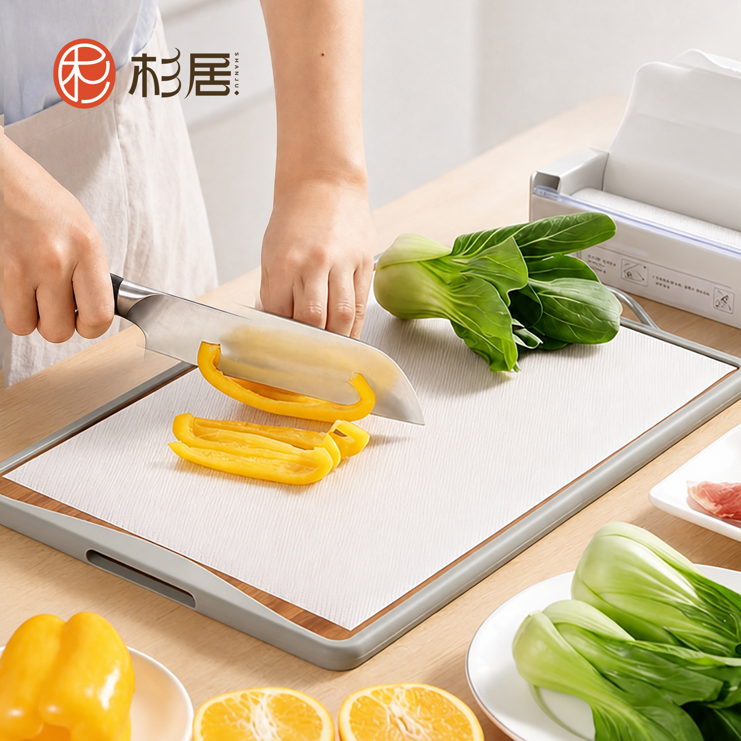 一次性菜板垫食品级切肉水果熟食砧板抗菌pe粘板户外便携切菜板纸