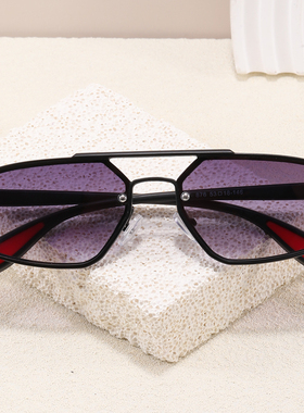 时尚小框双梁飞行员太阳镜酷男女