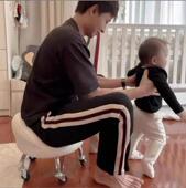 宝宝婴幼儿童防摔学步带娃神器护腰辅助学走路靠背轮滑矮凳子工具