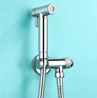 全铜高压马桶喷枪套装 可调节水量 全铜角阀 防爆软管 家用洁身器