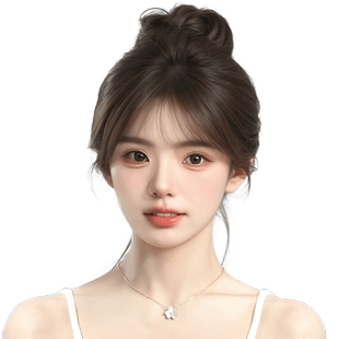 刘海假发女片头顶补发增发量蓬松真发高颅顶遮白发轻薄法式假刘海