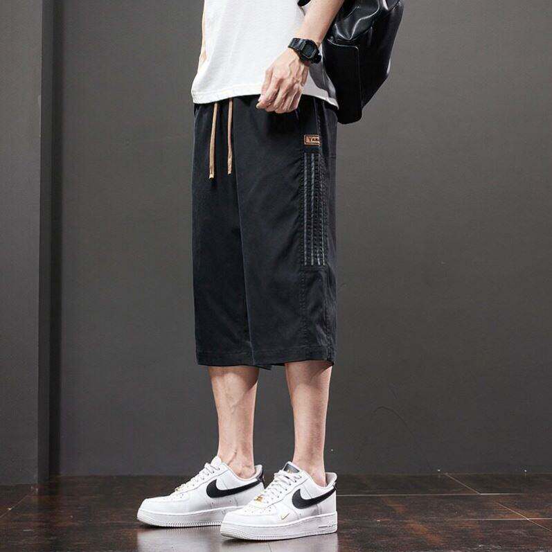 ~凯丽男裤冰丝速干七分裤2026新款休闲短裤夏季男士薄款沙滩裤a9