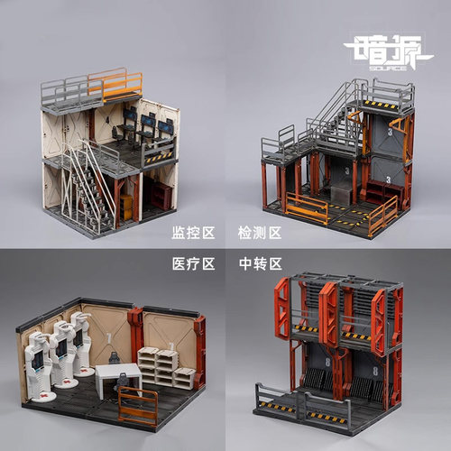 暗源机库场景兵人展示地台