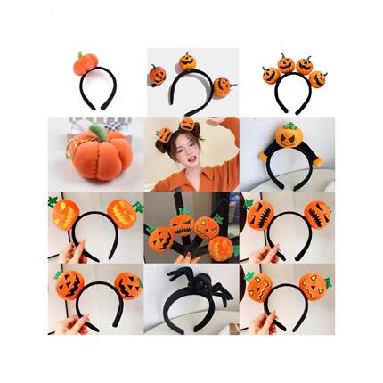 Halloween headdress headband with pumpkin万圣节头饰舞台发箍