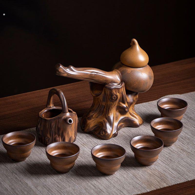 围炉煮茶专用茶壶懒人自动茶具套装家用陶瓷中式喝茶神器功夫茶具