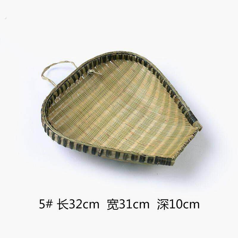 竹编青皮大筲箕簸箕竹编织品沥水沥米家用手工筲箕竹篮洗菜编织
