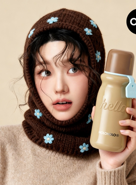 holoholo小奶瓶女高颜值便携外带学生水杯大容量不锈钢儿童保温杯