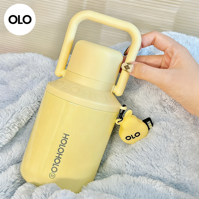 holoholo家用大容量保温杯316L不锈钢水壶茶水分离泡茶学生水杯子