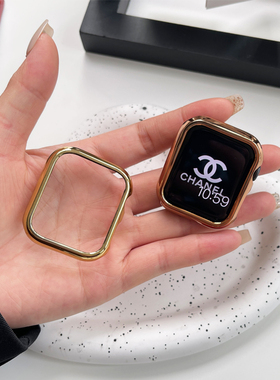 适用于苹果手表iwatch6789电镀镂空手表防摔保护壳applewatch45mm