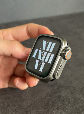 秒变改装ultra适用苹果手表全包保护壳applewatch1089钢化玻璃膜