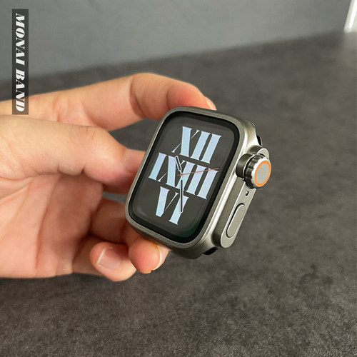 秒变改装ultra适用苹果手表全包保护壳applewatch1089钢化玻璃膜