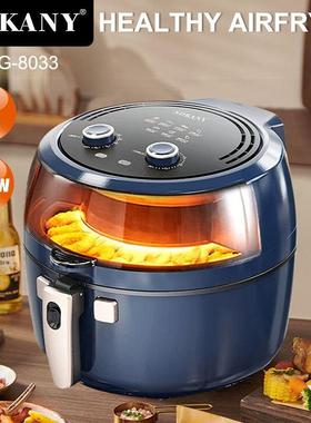 出口SOKANY8033空气炸锅8L容量家用全自动可视化电炸锅 AirFryer