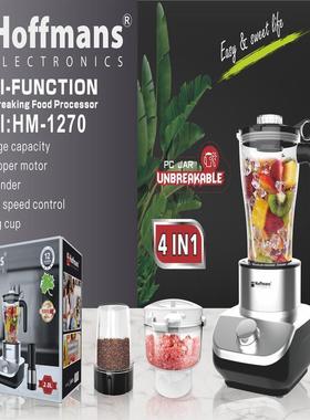 出口Hoffmans切碎机12704in1Multi-FunctionFoodProcessor
