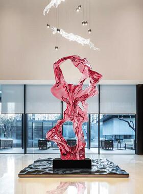 创意抽象太湖石客厅样板房摆件电视柜透明装饰家居雕塑艺术品