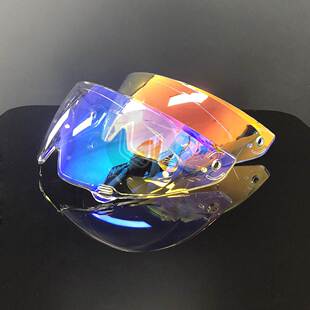 适用RUR罗宁镜片ATLAS 3.0 4.0头盔极光日夜通用电镀镜片防雾贴