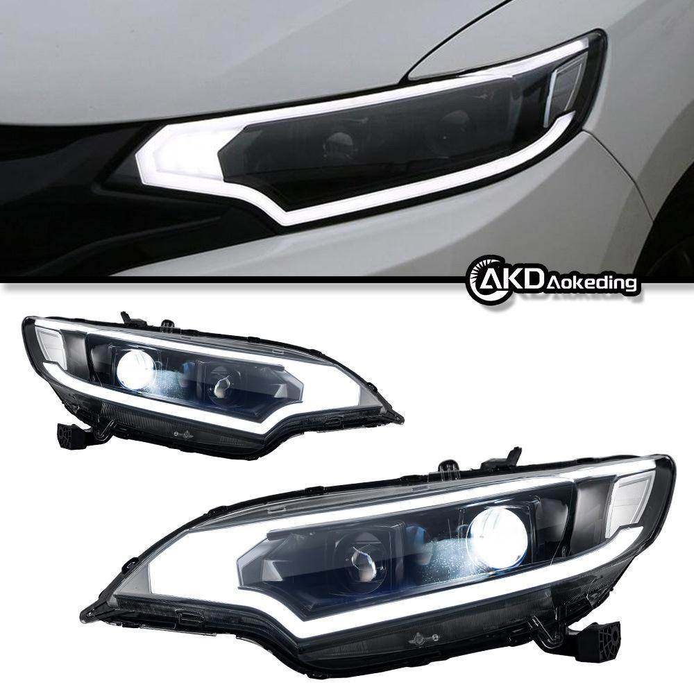 适用于本田新飞度大灯总成改装LED日行灯LED转向灯透镜LED大灯,家装灯饰光源,灯具配件,淘宝优惠券,粉丝福利购,淘宝优惠卷