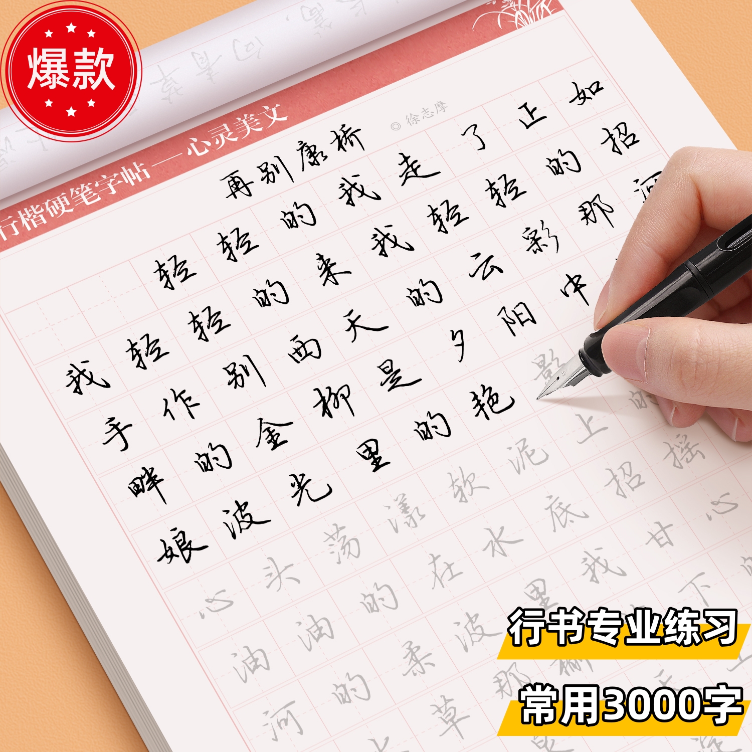 行书控笔训练字帖硬笔行书字帖成人练字行书速成字帖钢笔字帖练字