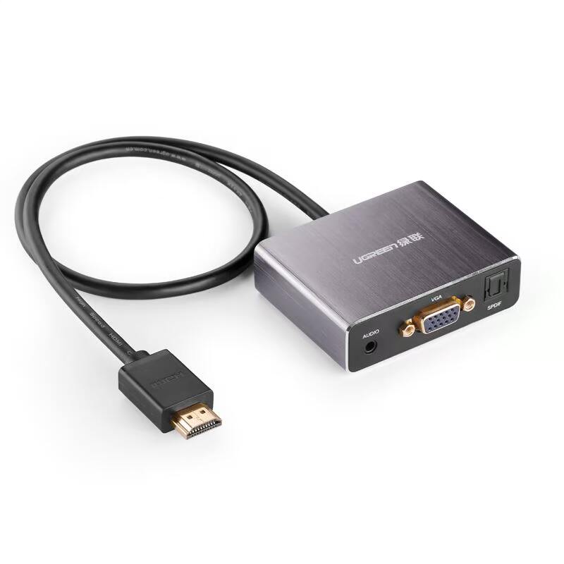 。绿联hdmi转vga线带音频光纤高清换器ps4电脑to v转ga视频转接口怎么样,好用不?