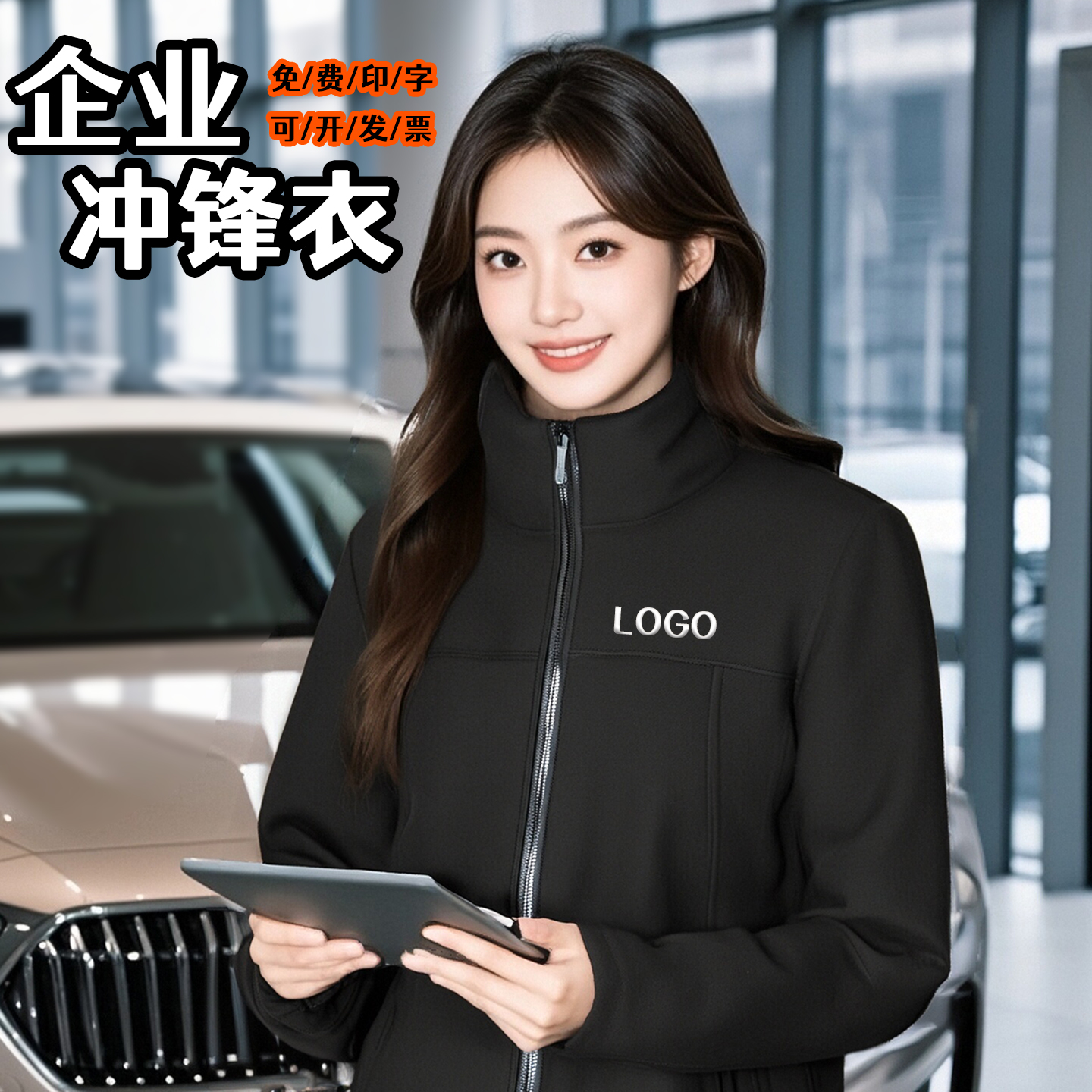 4S店工作服冲锋夹克定制