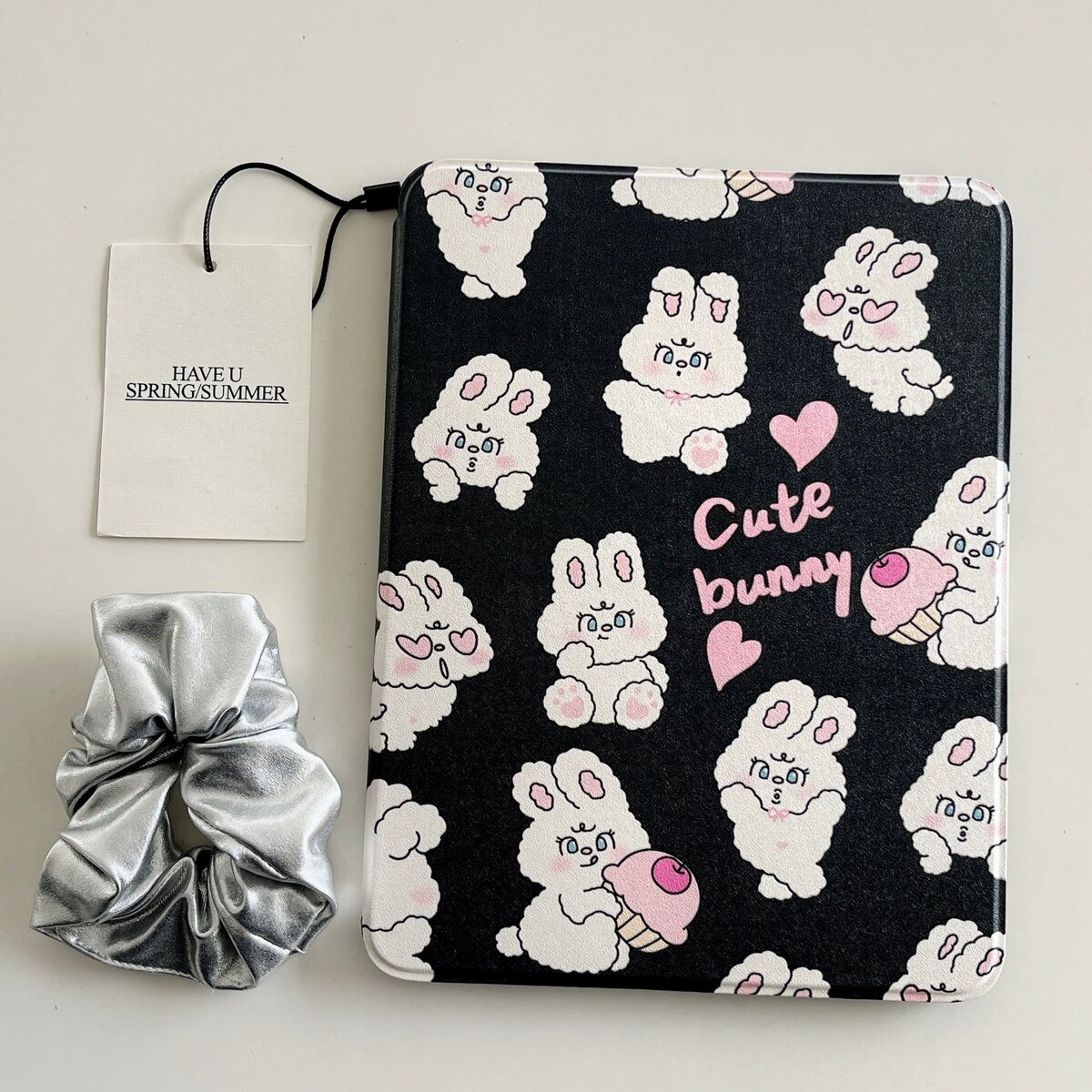 旋转ipad-黑色多只兔子适用iPad mini6(8.3英寸)新款平板电脑壳iPad Pro/Air3(10.5英寸)简约防摔iPad Air5(1