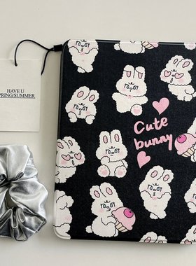 旋转ipad-黑色多只兔子适用iPad mini6(8.3英寸)新款平板电脑壳iPad Pro/Air3(10.5英寸)简约防摔iPad Air5(1