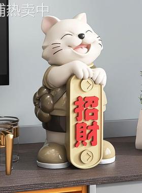 【6个包邮】招财猫摆件开业店铺前台收银台客厅家居装饰创意礼物