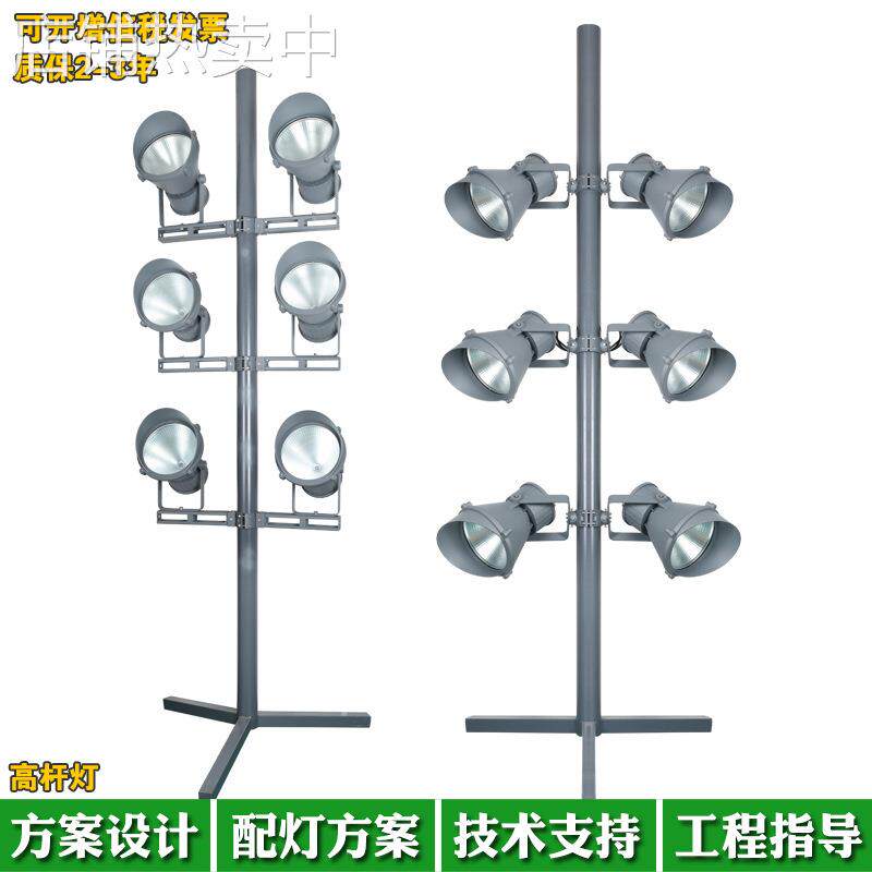 户外防水球场高杆灯LED投射灯公园广场投光灯50W80W庭院灯照树灯