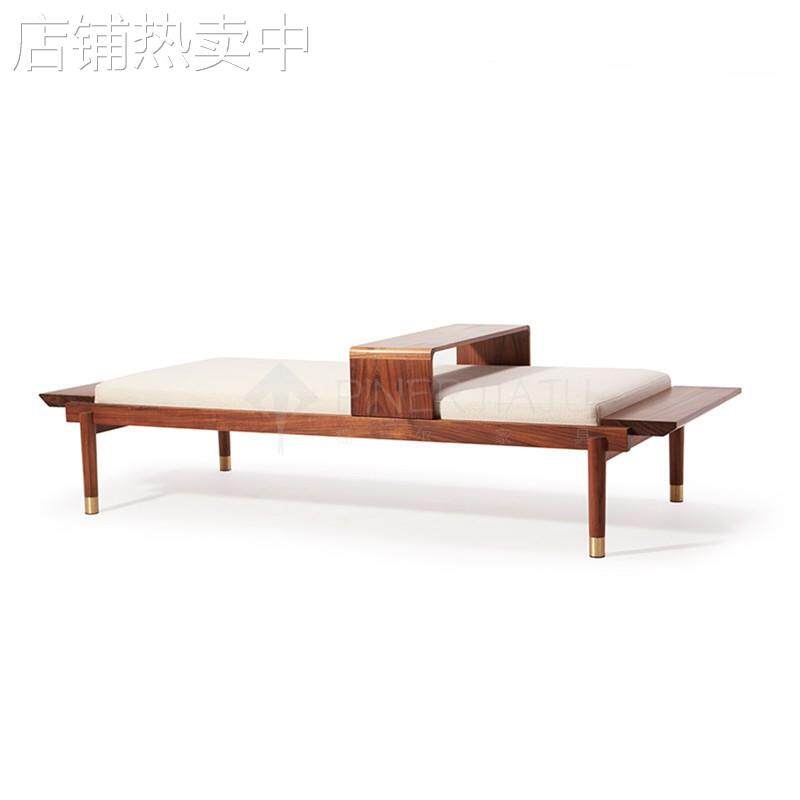 新中式简约大气实木客厅沙发凳创意可移动茶几长条凳卧室床尾凳