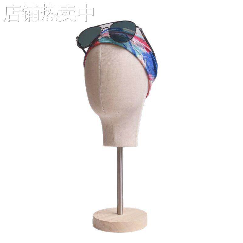 新款创意可插针麻布软头模眼镜头饰展示帽帽子收纳架帽子收纳架