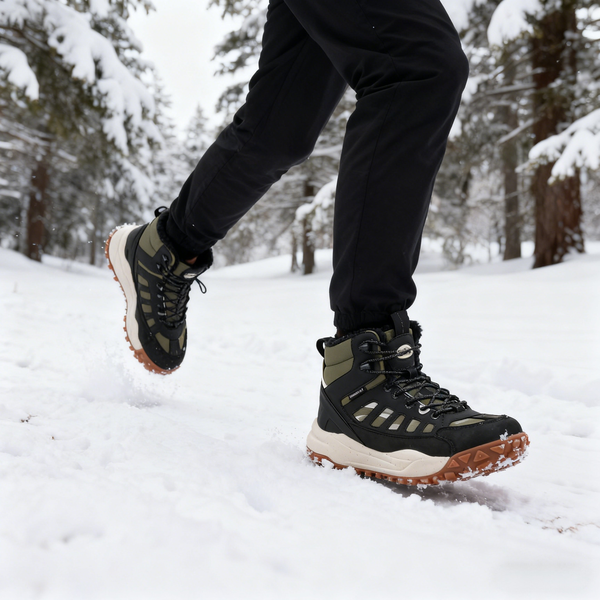 400g3M棉抗寒保暖-30°！外贸单出瑞典高帮防风防水雪地靴棉靴男